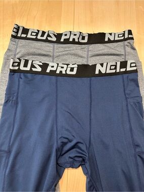 2 pair Men’s neleus pro leggings size L